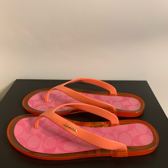 Coach Nisa Jelly Flip Flop Sandals - Picture 6 of 9